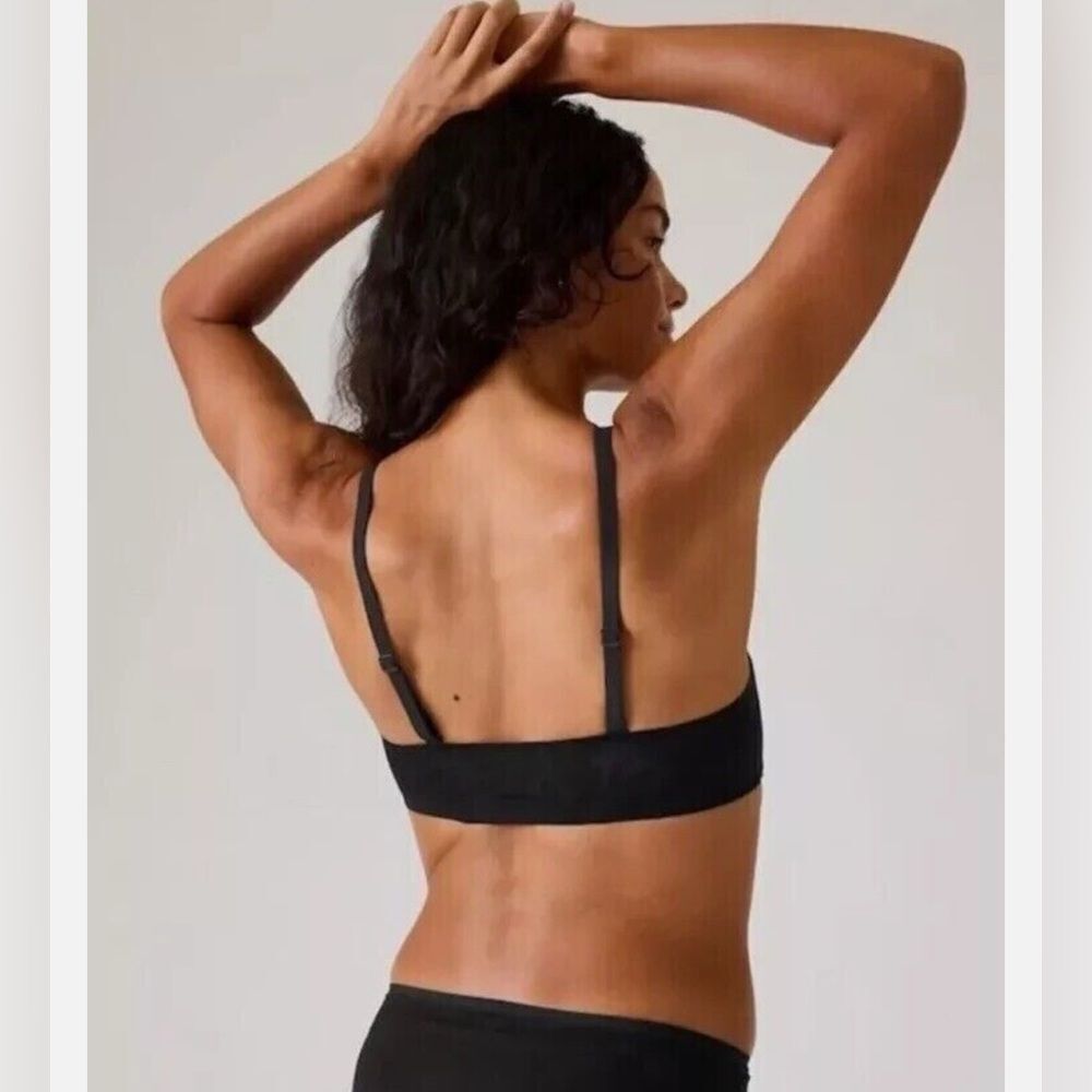Athleta Ritual Lace Adjustable Bra NEW with tags Large A/C Black Lace - Picture 2 of 12